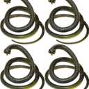 Fake Snake Soft Rubber Snake Toy, 4 Pieces Realistic Plastic Snakes for Garden to Keep Birds Away, Novelty Toys for Playing Jokes Prank Stuff Props for Halloween April Fools Party Favor