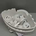 TAILI Suction Corner Shower Caddy, Bathroom Shelf Storage Basket Wall Mounted Organizer for Shampoo, Conditioner, Plastic Rack for Kitchen&Bathroom, DrillFree Removable (2 Pack)