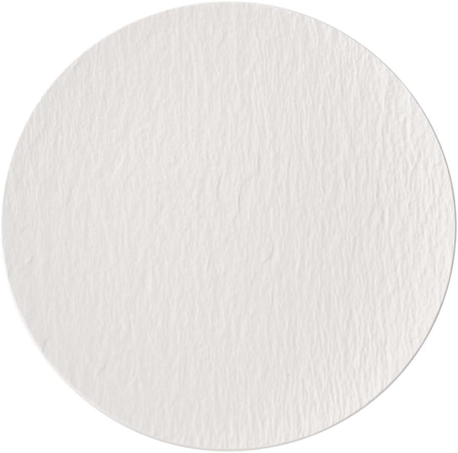 Villeroy & Boch Manufacture Rock Blanc Pizza/Buffet Plate, 12.5 in, White