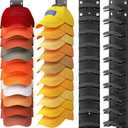 Hat Organizer Hold up to 20 Hats, 2 Pack Hat Rack for Wall with Strong Adhesive, Hat Organizer for Baseball Caps Display for Door Closet, Hat Hanger Holder Multilayer Two Mounting Option(Black)