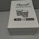 Clawsoff 180 Pack 8 oz Paper Cups, Brown Kraft Disposable Paper Coffee Cups, Unbleached Paper Cups for Hot/Cold Beverage Party, Picnic, Travel, and Events.