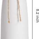 White Ceramic Vase-Flower Vase Dried Flower Vase for Modern Home Decor, Fit for Foyer Living Room Fireplace Bedroom Kitchen,Decent Gift, 8.27" H