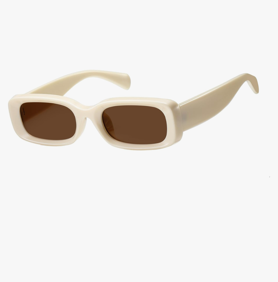 kimorn Retro Rectangle Sunglasses for Women Men Thick Frame Sun Glasses UV Protection Shades K1703