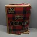 Brawny Tear-A-Square 3-Ply Paper Towels, 12 XL Family Rolls = 30 Regular Rolls, Strong, Absorbent, and Durable with 3 Sheet Sizes (Quarter, Half, Full)