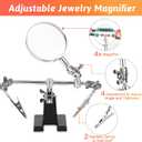 Giwaelro Jewelry Making Kit for Adults, Jewelry Making Supplies with Pliers, Wires, Findings, Necklace Chains, Magnifier and Storage Bag