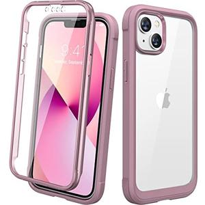 Diaclara Designed for iPhone 13 Case, Full Body Rugged Case with Built-in Touch Sensitive Anti-Scratch Screen Protector, Soft TPU Bumper Case for iPhone 13 6.1" (Blackcurrant)