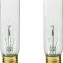 Royal Designs LB-2001-2 Clear Edison Incandescent Vintage Style 60-Watt T10 E26 120V Light Bulb, 2 pack