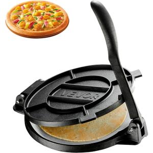 VEVOR Tortilla Press 12 In Cast Iron Roti Maker and Tortilladora Heavy Duty
