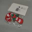 Luinabio 6 Pcs 7'' Large Size Christmas Iron-on Patch Candy Cane Iron on Patches Appliques Embroidery Patches Bulk for Crafts Clothes Jeans Hats Sweaters Jacket Bags Accessories DIY