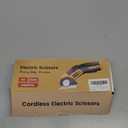 Cordless Electric Scissors Rotary Cutter with 2 Blades | 4V 2000mAh Rechargeable | Heavy Duty for Cardboard Fabric Carpet Leather | Lightweight Portable (Yellow)