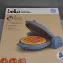 bella Flip-n-Store Waffle Maker, EverGood Ceramic Nonstick Coating, Fits-anywhere Kitchenware, Power Indicator Light & Touch Handle, 7 Wide & 1" Deep Plates, 1000 Watt, Surf