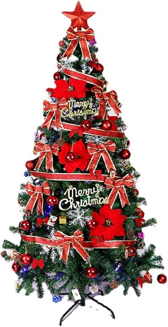 Artificial Christmas Tree Set Innovative Exquisite Easy Assembly 5.9ft Christmas Tree Xmas Tree Decoration for Home Living Room Office