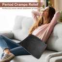 Heating Pad for Back Pain Relief & Period Cramps,12x24 Inches,XL Heating Pad for Shoulder and Neck,with 4 Temperature Controllers | Auto Shut-Off | Dry/Moist Heat Therapy, Gift for Women Men, Gray