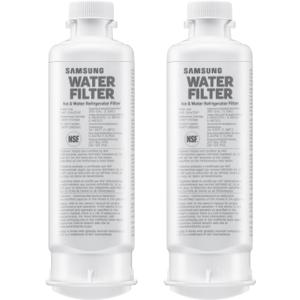 Samsung HAF-QIN-2P/EXP Genuine Refrigerator Water Filter, Reduces 99% of Harmful Contaminants for Clean, Clear Drinking Water, 6-Month Life, Easy Install, Pack of 2