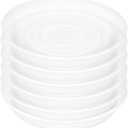 6 Pack of 10 inch Plant Saucer Clear, Heavy Duty Plastic Plant Saucer 10 inch, Durable Plant Tray for Pots, Flower Plant Saucers for Indoors, Plant Trays for Planter 8"/9"/10" (10", Clear)
