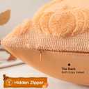 2 x Artscope Fall Pillow Covers 18 x 18 Set of 2 Decorative Autumn Harvest Holiday Pumpkin Throw Pillow Cases Soft Plush Faux Fur Couch Cushion Case for Farmhouse Halloween Sofa Bed Room Decor-Light Gold