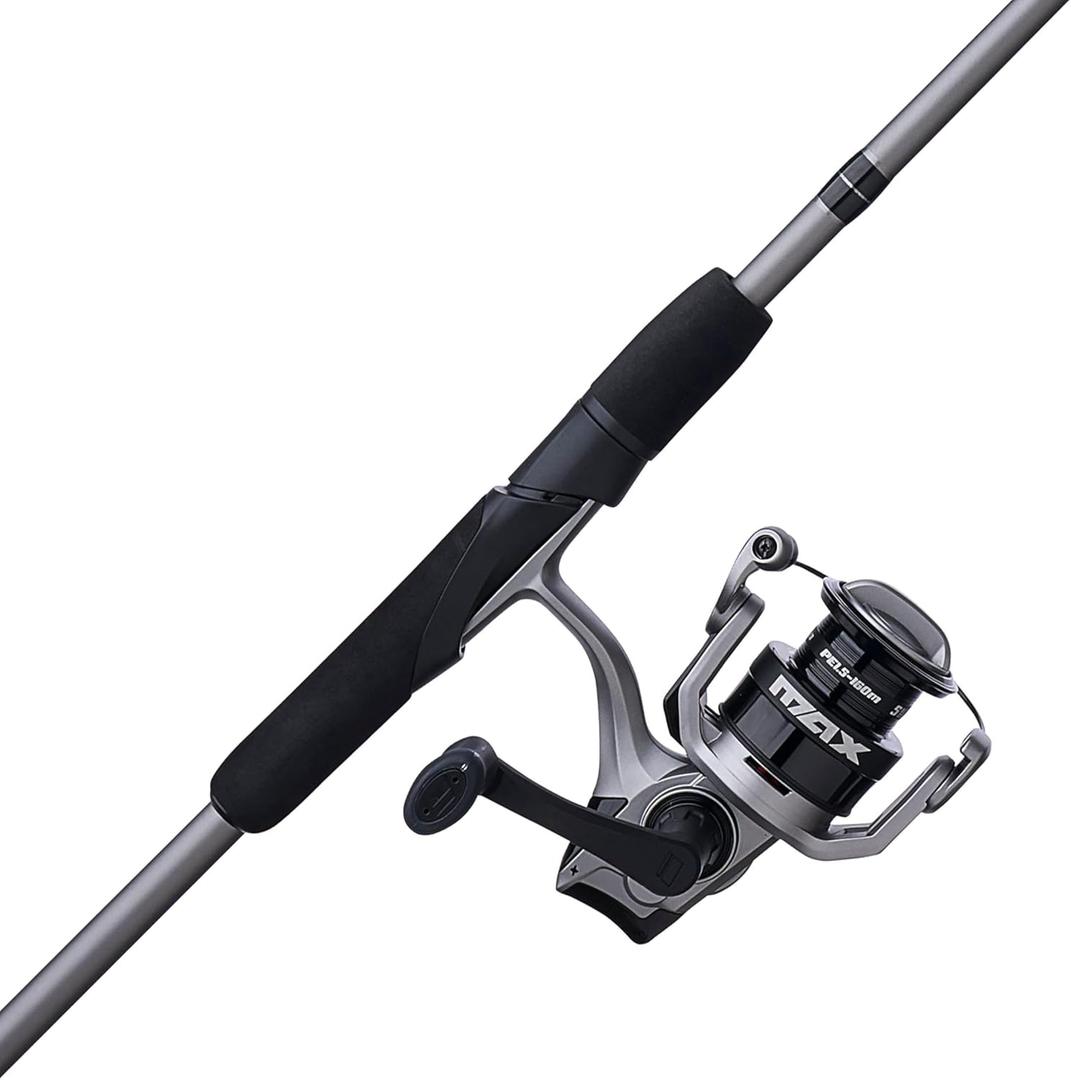 Abu Garcia 6'6" Max X Spinning Reel and Fishing Rod Combo, Size 2500 Reel, 5 Stainless Steel Ball Bearings, Smooth Oil Felt Front Drag System, Lightweight Composite Rod Blank, 2500 Size Reel - 6'6" - Medium Light - 1pc