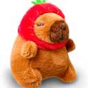 Kawaii Capybara Stuffed Animal, Kawaii Plush Toys Keychain, Mini Plushies for Girls, Boys and Babies, Capybara Stuffed Animals Plushie for Christmas Decorations, Valentine's Day Gifts