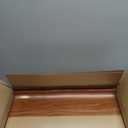 5-Pack Aluminum Wire Rack Covers 24x12" for Pantry - Imitation Wood-Look Smooth Surface, Closet, Bathroom, Waterproof Scratch Resistant Easy Install, Wood Shelf Covers for Wire Shelving -Brown