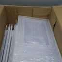 7 code Large Clear Shoe Boxes OrganizerThicker Material Stronger Shoe Box with Magnetic Door, Stackable Shoe Storage Box for Closet, Foldable Space-Saving Storage Bins Shoe Cabinet, White 9 Pack