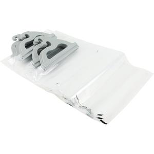 Monaco Hanging Storage Bags, 10-pack of 12 x 9-inch Clear Plastic Bags for Classroom, Library, and Pharmacy Use