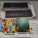 60 Watercolor Pens Set Includes 52 Vivid Colors, Real Brush Tips Paint Markers Set with 4 Blender Pens, Watercolor Pad and Coloring Pad, Art Supplies Gifts for Beginners Young Artists and Adults