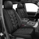 IKABEVEM for Toyota Tundra Seat Covers 2022-2025 2026 Crewmax Double Cab SR5 Limited Platinum TRD Pro Truck Pickup Car Seat Covers(Full Set/Blackline)