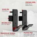 Yes4All Power Rack J-Hooks & Attachments Heavy Duty Barbell Holders Compatible with 2x2 & 3x3 Power Racks for Home Gym
