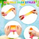 2 x Ice Cream Squeeze Squishy (Yellow Purple Blue)