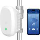 FRANKEVER DN25 Smart Water Valve 3/4 Smart Water Management System WiFi Remote Control Faucet Timer for Hose, Sprinkler Water Timer Auto Watering for Plants,Compatible with Alexa,Google (DN25(3/4"))