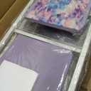 YITAHOME Fabric Dresser Drawer, Tall Storage with 8 Drawers, Dresser & Chest of Drawers, Storage Drawer Organizer for Closet, Living Room, Closets (Tie-dye Purple Print)