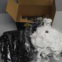 OCATO 200" Halloween Spider Web + 59" Giant Spider Decorations, Fake Spiders with Triangular Huge Spider Web, Indoor/Outdoor/Halloween Decorations/Yard/Home/Costumes Parties/Haunted House Decor, Black