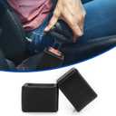 PSLER Seat Belt Buckle Holder Silicone, 2 PackBlack Color