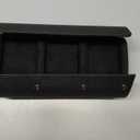 ROSELLE Watch Roll Travel Case for Men and Women- 3 Watch Storage and Organizer-Secure Storage with Innovative Removable Pillows & Solid Dividers for Home Storage, Travel and Display(Black Cross)