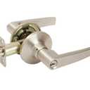 BESSER L6841E Tubular Door Knob Lockset Lever Entrance Satin Nickel