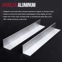2 PCS 1.5" x 1.5"x 1/8" Aluminum Angle 6061, 13 in Long Aluminum Angle Stock, T6511 Mill Stock, 3mm Thick