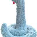 Blue Plush Snake Stuffed Animal Toy, Soft Cuddly Plushie Hugger Toy for Boys & Girls, Gifts for Kids or Girlfriend, 17 Inches
