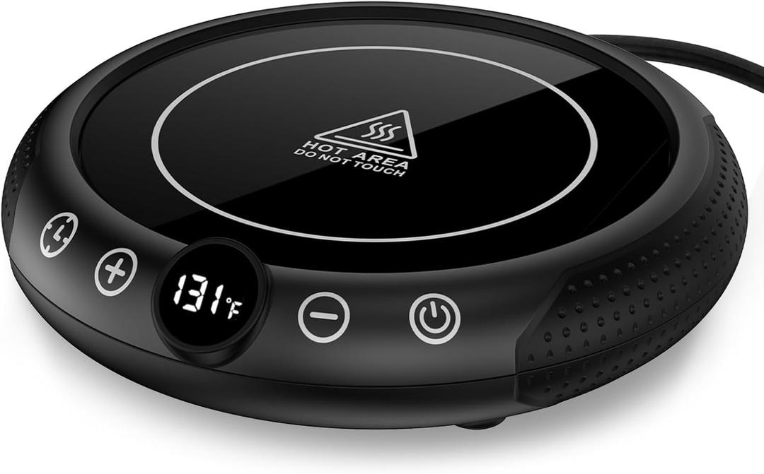 Mug Warmer, 36W Coffee Cup Warmer for Desk with Temperature Display 8-Temp Settings Controlled Heating Coffee Candle Warmer Plate for Beverage Gifts Accessories for Women Men