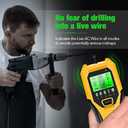 Stud Finder Wall Scanner 5 in 1 Multifunctional Upgraded Smart Wall Scanner, Stud Sensor Beam Detector with Battery for Wood Metal and AC Wire Detection, Comes with HD LCD Display and Audio Alarm