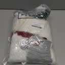 Shinymoon 8 Pack Christmas Stockings 18 Inches Large Knitted Stocking Double Sided Fireplace Hanging Stockings Holiday Party Decorations Xmas Tree, Green, Ivory, Gray, Red