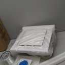 13.4" Panel Bathroom Exhaust Fan with Light, 160 CFM Bathroom Ventilation Fan with 12W 6500K LED Light, 1.0 Sones Low Noise, 4 Inch Duct Quiet Square Fan for Home Bath Restroom Hotel Office