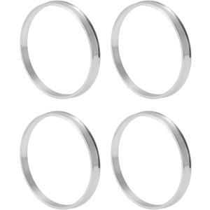 Car Wheel Hub Centric Rings OD 93.1mm to ID 87.1mm Wheels Center Shaft Shock Absorbing Hubrings Aluminum Alloy Silver Tone Durable