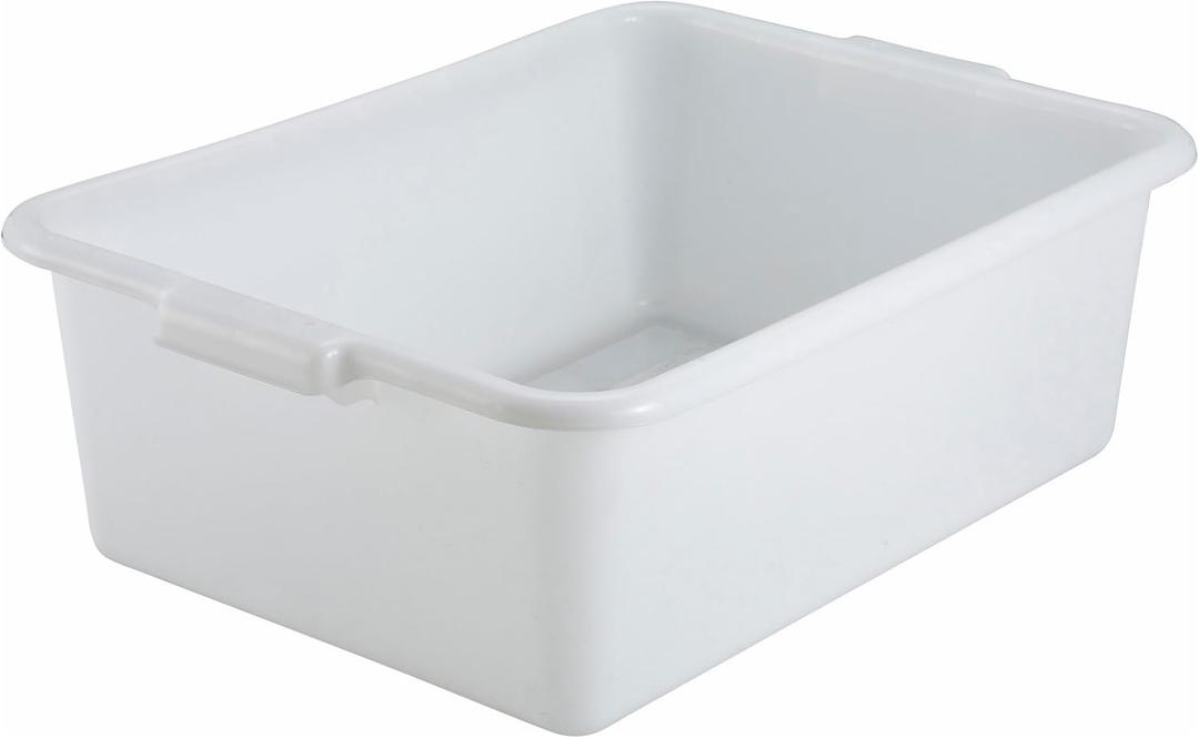 Winco Dish Box, 20.25-Inch by 15.5-Inch by 7-Inch, White