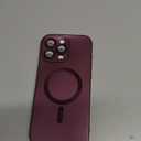 Magnetic for iPhone 16 Pro Max Case,Soft Slim Fit Anti-Fingerprint Sleek Phone Case Cover with Camera Protection,Compatible with MagSafe,Burgundy