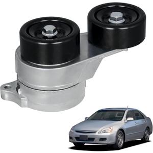 38332 Drive Belt Tensioner Assembly w/Pulley Compatible with Acura MDX 2003-2013 RL TL ZDX, Honda Accord 2003-2012 Odyssey 2005-2010 Pilot Ridgeline Replace OE 31170RCAA01 04317-RCA-305