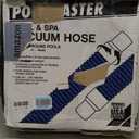 DERPIPE Soft Braided PVC Tubing - 1-1/2" ID x 1-15/16" OD High Pressure Clear Flexible PVC Tube Reinforced Vinyl Hose for Water, Oil with 2pcs Hose Clamps (5Ft)