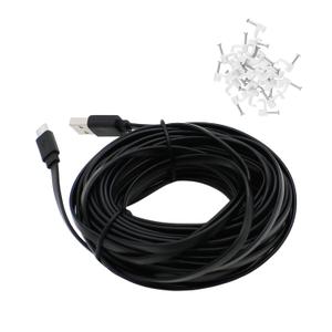 PDEEY USB C Extension Cable 25 FT for Outdoor Camera, Waterproof Charger Cord