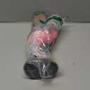 Solar Tiki Statue - Outdoor Statue - Solar Powered Garden Figurine Tiki Decoration for Bar, Patio, Balcony, Yard, Lawn, Table, Riding a Flamingo 13.66 Inches Tall