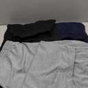 Neer 3 Pack Women's Plus Size Sweatpants Wide Leg Cargo Lounge Pants High Waist Ladies' Slacks Drawstring Jogger with Pockets(Black, Navy Blue, Light Gray, 3X-Large)