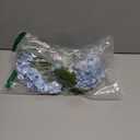 Real Touch Blue Hydrangea Artificial Flowers with Stems, Fake Silk Flowers for Outdoors, 2 Pcs Artificial Flowers for Home Decor Wedding Bouquets Centerpieces Vase